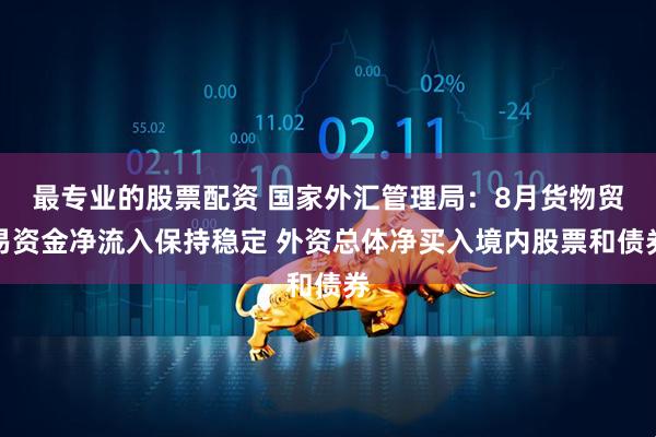 最專業的股票配資 國家外匯管理局：8月貨物貿易資金凈流入保持穩定 外資總體凈買入境內股票和債券